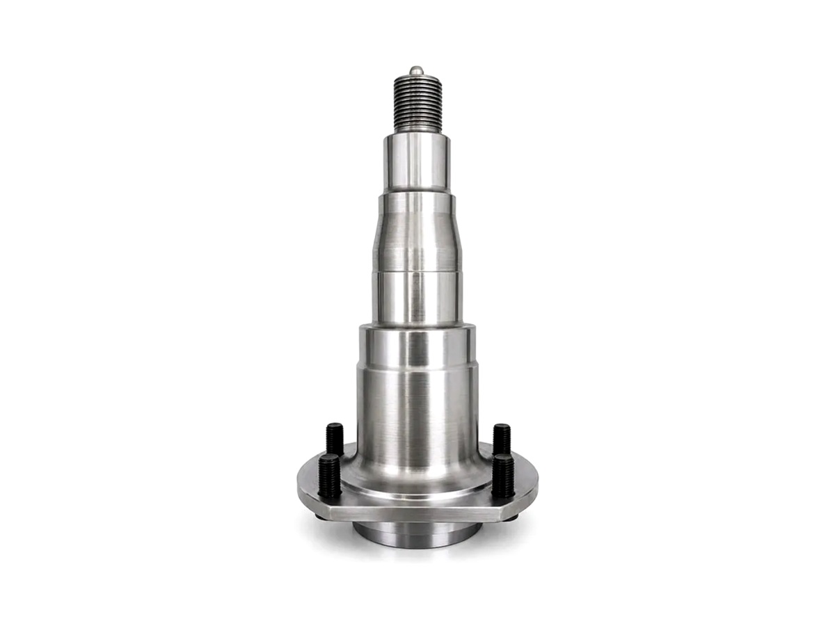 Axle spindle CNC machined component